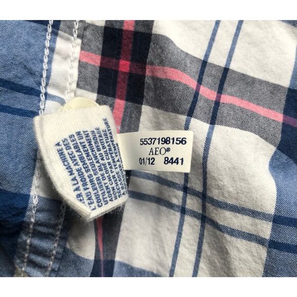 American Eagle Outfitter Men Button Up Shirt Size XL Multi Color - Picture 9 of 9